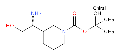 tert-butyl 3-[(1R)-1-amino-2-hydroxyethyl]piperidine-1-carboxylate