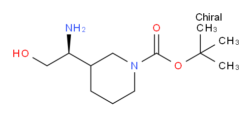 tert-butyl 3-[(1S)-1-amino-2-hydroxyethyl]piperidine-1-carboxylate