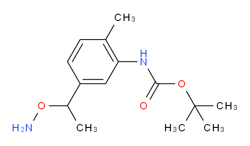 tert-butyl N-{5-[1-(aminooxy)ethyl]-2-methylphenyl}carbamate
