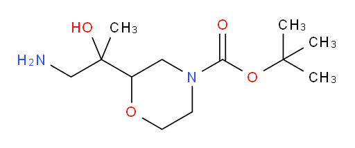 tert-butyl 2-(1-amino-2-hydroxypropan-2-yl)morpholine-4-carboxylate
