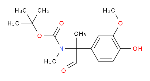 tert-butyl N-[2-(4-hydroxy-3-methoxyphenyl)-1-oxopropan-2-yl]-N-methylcarbamate