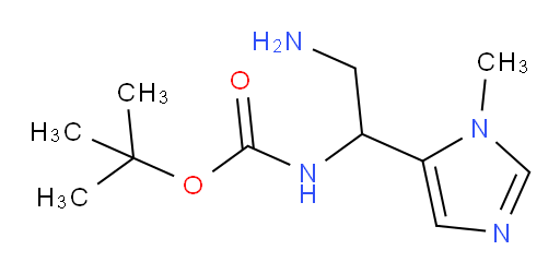 tert-butyl N-[2-amino-1-(1-methyl-1H-imidazol-5-yl)ethyl]carbamate