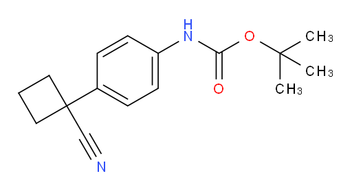 tert-butyl N-[4-(1-cyanocyclobutyl)phenyl]carbamate
