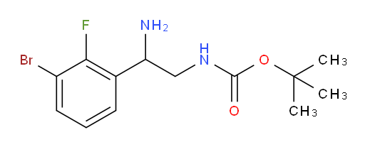tert-butyl N-[2-amino-2-(3-bromo-2-fluorophenyl)ethyl]carbamate