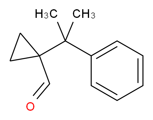 1-(2-phenylpropan-2-yl)cyclopropane-1-carbaldehyde