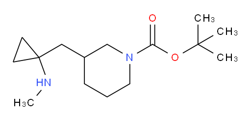tert-butyl 3-{[1-(methylamino)cyclopropyl]methyl}piperidine-1-carboxylate