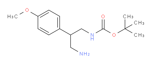 tert-butyl N-[3-amino-2-(4-methoxyphenyl)propyl]carbamate