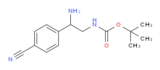 tert-butyl N-[2-amino-2-(4-cyanophenyl)ethyl]carbamate