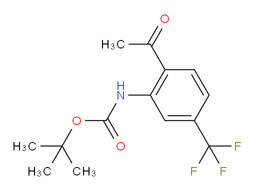 tert-butyl N-[2-acetyl-5-(trifluoromethyl)phenyl]carbamate