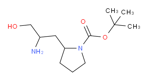 tert-butyl 2-(2-amino-3-hydroxypropyl)pyrrolidine-1-carboxylate