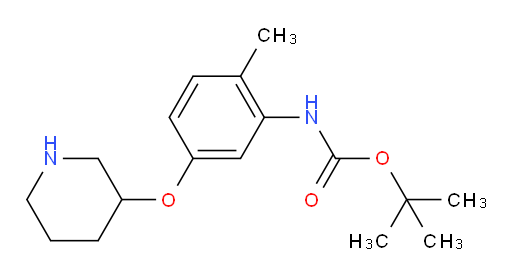 tert-butyl N-[2-methyl-5-(piperidin-3-yloxy)phenyl]carbamate