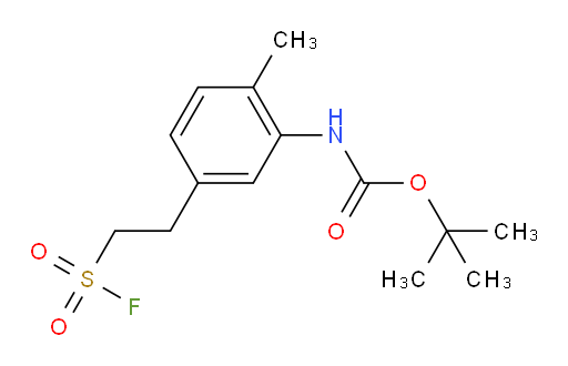 tert-butyl N-{5-[2-(fluorosulfonyl)ethyl]-2-methylphenyl}carbamate