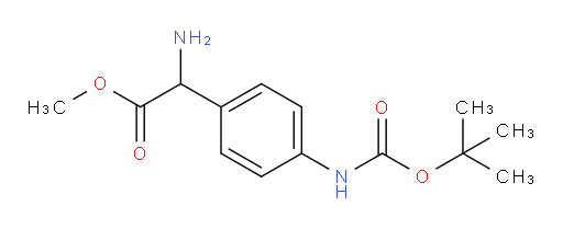 methyl 2-amino-2-(4-{[(tert-butoxy)carbonyl]amino}phenyl)acetate