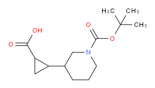 2-{1-[(tert-butoxy)carbonyl]piperidin-3-yl}cyclopropane-1-carboxylic acid