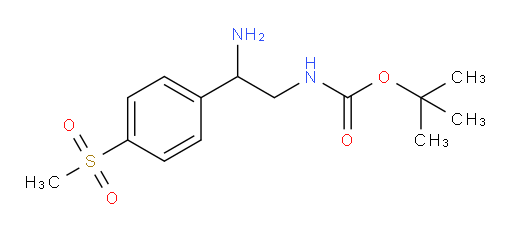 tert-butyl N-[2-amino-2-(4-methanesulfonylphenyl)ethyl]carbamate