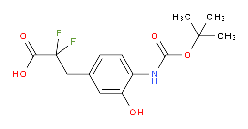 3-(4-{[(tert-butoxy)carbonyl]amino}-3-hydroxyphenyl)-2,2-difluoropropanoic acid