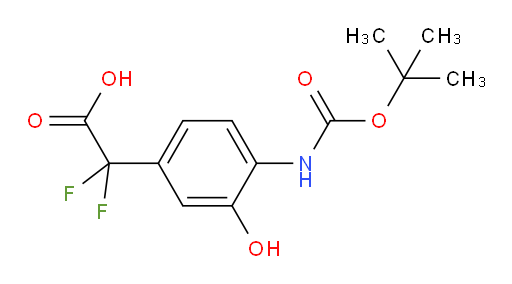 2-(4-{[(tert-butoxy)carbonyl]amino}-3-hydroxyphenyl)-2,2-difluoroacetic acid
