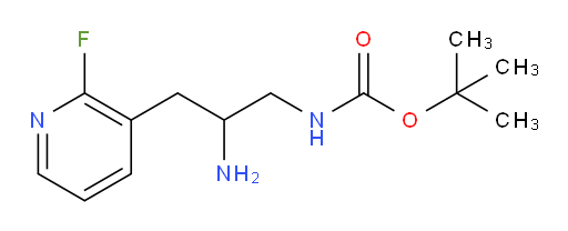 tert-butyl N-[2-amino-3-(2-fluoropyridin-3-yl)propyl]carbamate