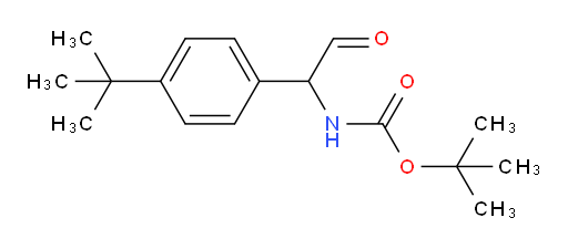 tert-butyl N-[1-(4-tert-butylphenyl)-2-oxoethyl]carbamate