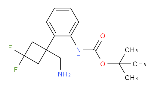 tert-butyl N-{2-[1-(aminomethyl)-3,3-difluorocyclobutyl]phenyl}carbamate