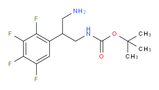 tert-butyl N-[3-amino-2-(2,3,4,5-tetrafluorophenyl)propyl]carbamate