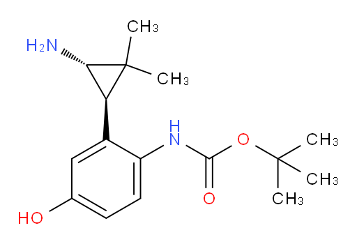 rac-tert-butyl N-{2-[(1R,3R)-3-amino-2,2-dimethylcyclopropyl]-4-hydroxyphenyl}carbamate