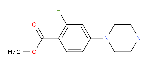 methyl 2-fluoro-4-(piperazin-1-yl)benzoate
