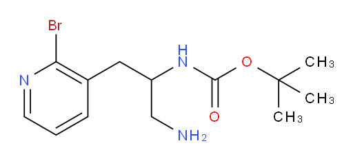 tert-butyl N-[1-amino-3-(2-bromopyridin-3-yl)propan-2-yl]carbamate
