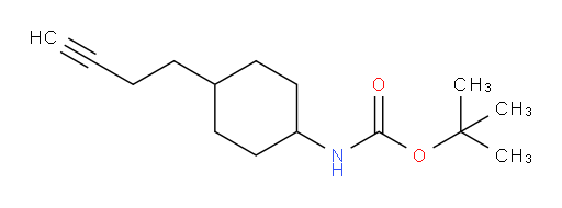 tert-butyl N-[4-(but-3-yn-1-yl)cyclohexyl]carbamate