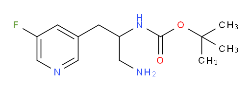 tert-butyl N-[1-amino-3-(5-fluoropyridin-3-yl)propan-2-yl]carbamate