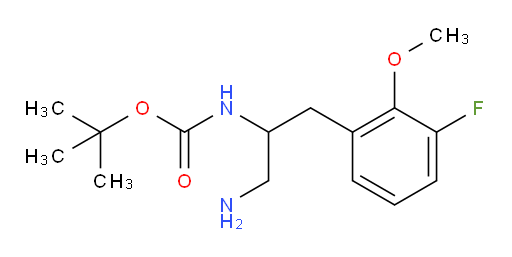 tert-butyl N-[1-amino-3-(3-fluoro-2-methoxyphenyl)propan-2-yl]carbamate
