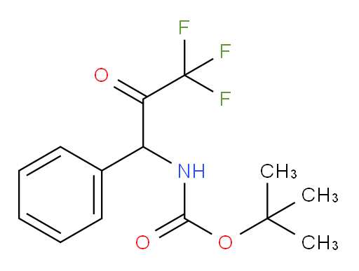 tert-butyl N-(3,3,3-trifluoro-2-oxo-1-phenylpropyl)carbamate