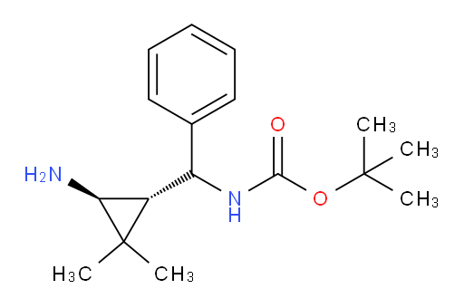 rac-tert-butyl N-{[(1R,3S)-3-amino-2,2-dimethylcyclopropyl](phenyl)methyl}carbamate