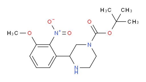 tert-butyl 3-(3-methoxy-2-nitrophenyl)piperazine-1-carboxylate