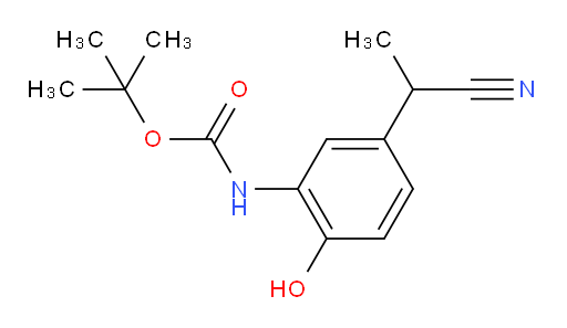 tert-butyl N-[5-(1-cyanoethyl)-2-hydroxyphenyl]carbamate