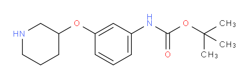 tert-butyl N-[3-(piperidin-3-yloxy)phenyl]carbamate