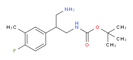 tert-butyl N-[3-amino-2-(4-fluoro-3-methylphenyl)propyl]carbamate