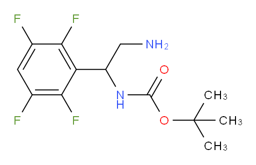 tert-butyl N-[2-amino-1-(2,3,5,6-tetrafluorophenyl)ethyl]carbamate