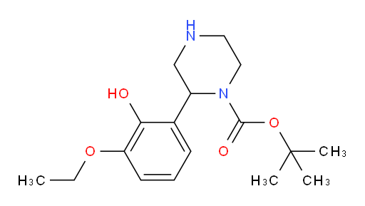 tert-butyl 2-(3-ethoxy-2-hydroxyphenyl)piperazine-1-carboxylate