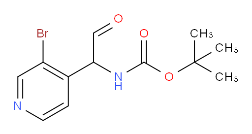 tert-butyl N-[1-(3-bromopyridin-4-yl)-2-oxoethyl]carbamate