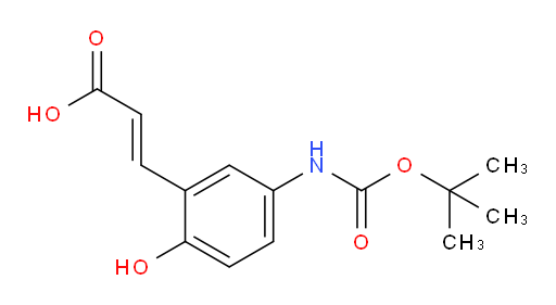 3-(5-{[(tert-butoxy)carbonyl]amino}-2-hydroxyphenyl)prop-2-enoic acid