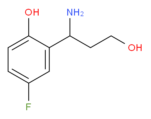 2-(1-amino-3-hydroxypropyl)-4-fluorophenol