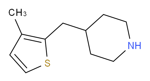 4-[(3-methylthiophen-2-yl)methyl]piperidine