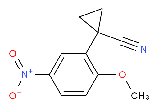 1-(2-methoxy-5-nitrophenyl)cyclopropane-1-carbonitrile