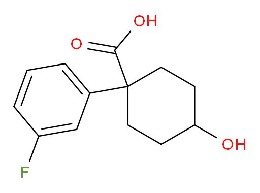 1-(3-fluorophenyl)-4-hydroxycyclohexane-1-carboxylic acid