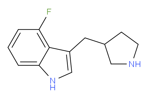 4-fluoro-3-[(pyrrolidin-3-yl)methyl]-1H-indole