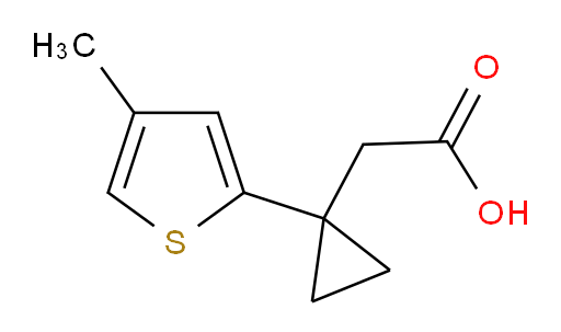 2-[1-(4-methylthiophen-2-yl)cyclopropyl]acetic acid