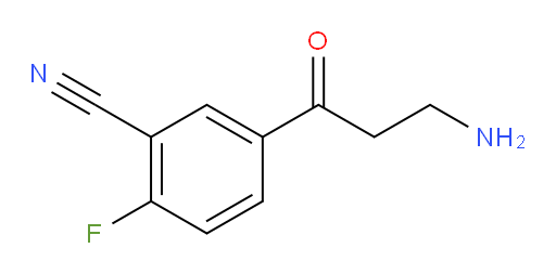 5-(3-aminopropanoyl)-2-fluorobenzonitrile
