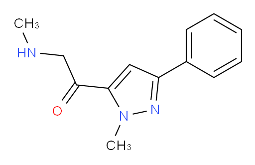 1-(1-methyl-3-phenyl-1H-pyrazol-5-yl)-2-(methylamino)ethan-1-one