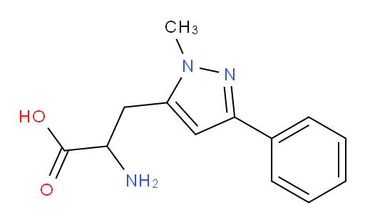 2-amino-3-(1-methyl-3-phenyl-1H-pyrazol-5-yl)propanoic acid